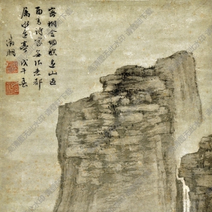 明 文征明《水亭詩(shī)思圖》國(guó)畫(huà)高清大圖下載