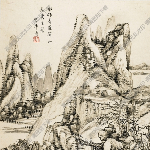 清 王宸《山水冊(cè)》-3國(guó)畫高清大圖下載