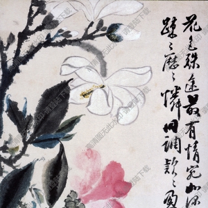 清 石濤《花鳥圖》-6國畫高清大圖下載