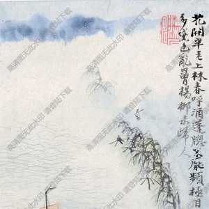 清 石濤《山水圖》-7國(guó)畫(huà)高清大圖下載