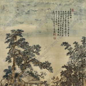 王翚超高清《夏五吟梅》國(guó)畫(huà)百度云網(wǎng)盤(pán)下載