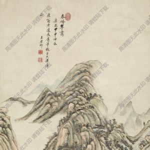 王原祁超高清作品《春崦翠靄圖》百度云網(wǎng)盤下載