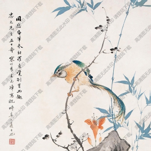 江寒汀作品 花鳥(niǎo)畫(huà)14 高清大圖下載