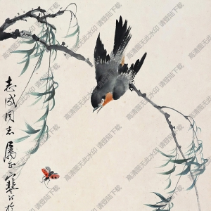 江寒汀作品 花鳥(niǎo)畫(huà)15 高清大圖下載