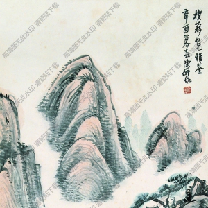 陳師曾國畫作品 山水畫4 高清下載