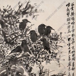 王震王一亭作品 花鳥(niǎo)畫2 高清大圖下載