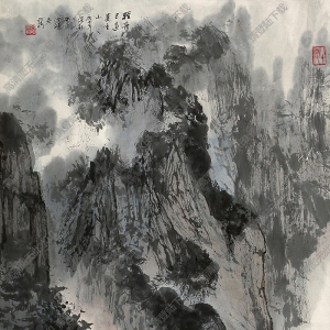 亞明作品 輕舟已過萬(wàn)重山 高清大圖下載