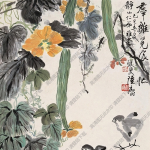 陸抑非作品 花鳥畫3 高清大圖下載