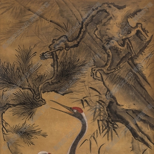 林良國(guó)畫(huà)作品 松鶴延年 高清下載