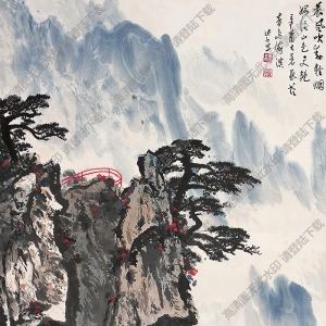 魏紫熙國(guó)畫 黃山風(fēng)景 高清大圖下載