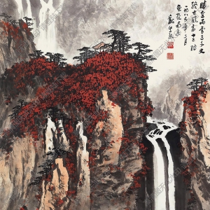 魏紫熙國(guó)畫作品 晴空雨雪 高清下載