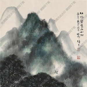 黎雄才國畫作品 杜娟聲里雨如煙 高清下載