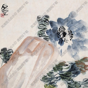 陳子莊國(guó)畫作品 牡丹小鴨 高清下載