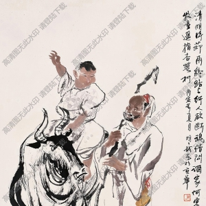 王明明國(guó)畫作品 杜牧詩意 高清下載