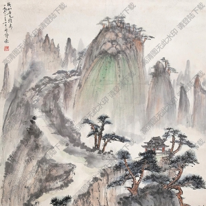 錢瘦鐵國(guó)畫作品 松亭待遠(yuǎn) 高清下載