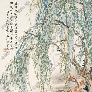 胡也佛國(guó)畫 春牧圖 高清大圖下載