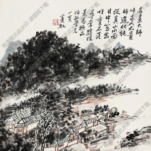 黃賓虹國(guó)畫(huà) 山水8 高清大圖下載