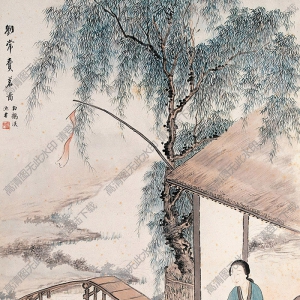 馮超然國(guó)畫(huà) 劉常賣(mài)茗圖 高清大圖下載