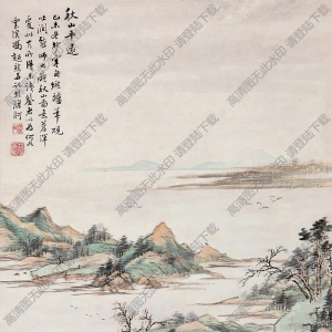 馮超然國(guó)畫(huà) 秋山平遠(yuǎn) 高清大圖下載