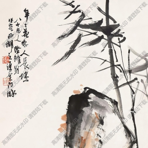 陸維釗國(guó)畫(huà) 年年花好人長(zhǎng)健 高清大圖下載