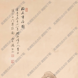 湯貽汾國(guó)畫 梅花書屋圖 (2) 高清大圖下載