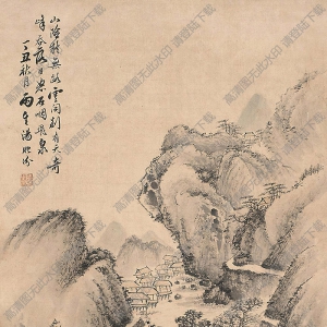 湯貽汾國(guó)畫 山水(3) 高清大圖下載