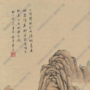 蔡嘉國(guó)畫(huà) 溪山泛舟 高清大圖下載