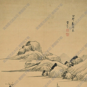 李流芳國(guó)畫 秋林平遠(yuǎn) 高清大圖下載