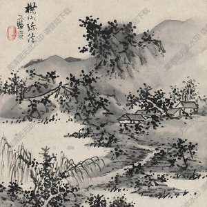 藍(lán)瑛國(guó)畫 泛舟清話 高清大圖下載