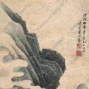 藍(lán)瑛國(guó)畫 秋山圖 高清大圖下載