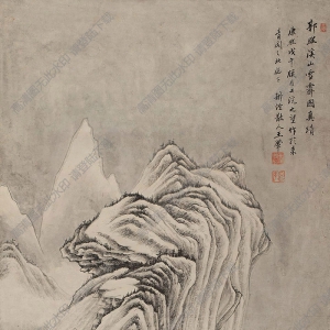 王翚國(guó)畫(huà) 溪山雪霽 高清大圖下載