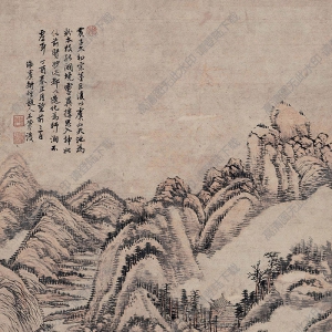 王翚國(guó)畫(huà) 夏山客話(huà)圖 高清大圖下載