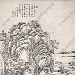 王翚國(guó)畫(huà) 重巒疊嶂圖 高清大圖下載