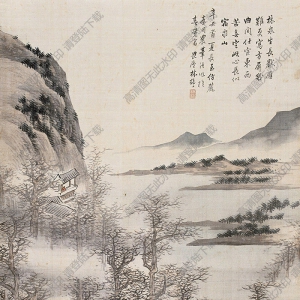 林紓國(guó)畫(huà) 林泉幽壑圖 高清大圖下載