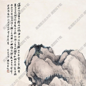 林紓國(guó)畫(huà) 柳溪山館 高清大圖下載