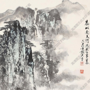 陳大章國(guó)畫(huà) 泰山南天門(mén) (2) 高清大圖下載