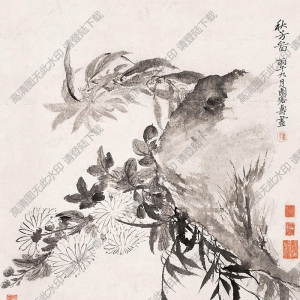 惲壽平國(guó)畫(huà) 秋芳圖 高清大圖下載