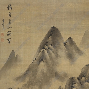 董其昌國(guó)畫 蒼山如晦 高清大圖下載