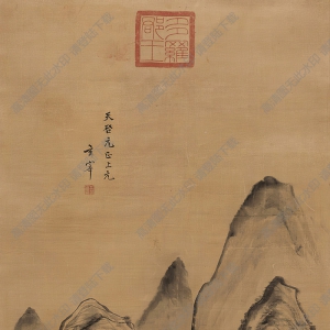 董其昌國(guó)畫 湖山遠(yuǎn)眺 高清大圖下載