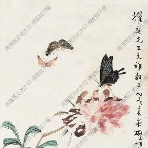 王雪濤國(guó)畫(huà) 蝶戀花 (2) 高清大圖下載