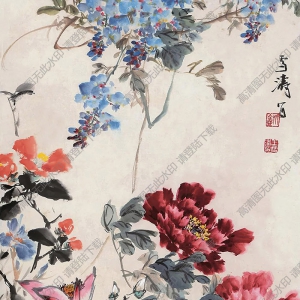 王雪濤國(guó)畫(huà) 繁花似錦 高清大圖下載