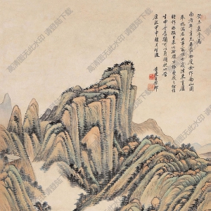 王原祁國(guó)畫 南山圖 高清大圖下載