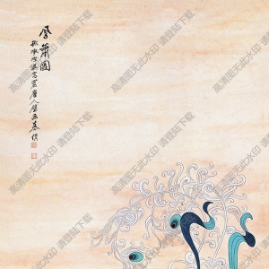 慕凌飛國(guó)畫(huà) 鳳簫圖 高清大圖下載