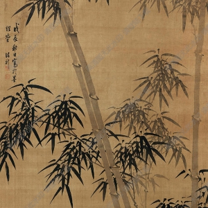 諸昇國畫 竹石圖 (14) 高清大圖下載