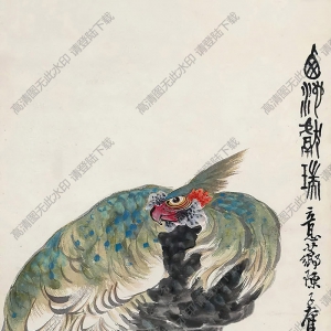 陳子奮作品 西池獻瑞圖 高清大圖下載