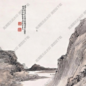 蕭俊賢國(guó)畫(huà) 柴門(mén)臨水稻花香 高清大圖下載