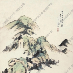 吳鏡汀國(guó)畫 江鄉(xiāng)秋意 高清大圖下載