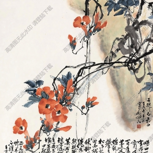 于希寧國(guó)畫 凌霄花 (3) 高清大圖下載