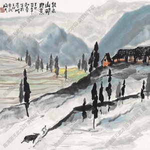 李瓊久國(guó)畫(huà) 龍泉山即景 高清大圖下載