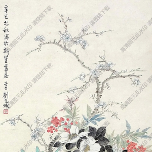 劉子久國(guó)畫 花卉蔬果圖 高清大圖下載